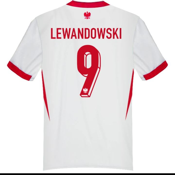 LEWANDOWSKI - Polish Soccer National Team Jersey/EURO 2024 Version