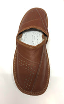 MEN'S -LEATHER -SLIPPERS- KAPCIE -MĘSKIE - SKÓRZANE - PANTOFLE - POLISH -VIBES - GIFT -GALLERY - CHICAGO