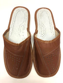 MEN'S -LEATHER -SLIPPERS- KAPCIE -MĘSKIE - SKÓRZANE - PANTOFLE - POLISH -VIBES - GIFT -GALLERY - CHICAGO