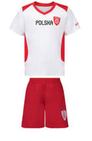 EURO 2020-EURO2021-EUROPEAN-FOOTBALL -SOCCER-JERSEY-SHORTS-KIDS-KOMPLET-PILKARSKI-PIŁKARSKI-POLSKA-KOSZULKA-SPODENKI-POLISH-VIBES-GIFT-GALLERY-CHICAGO