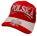 Polish Red and White Embroidered Polska/Eagle Hat