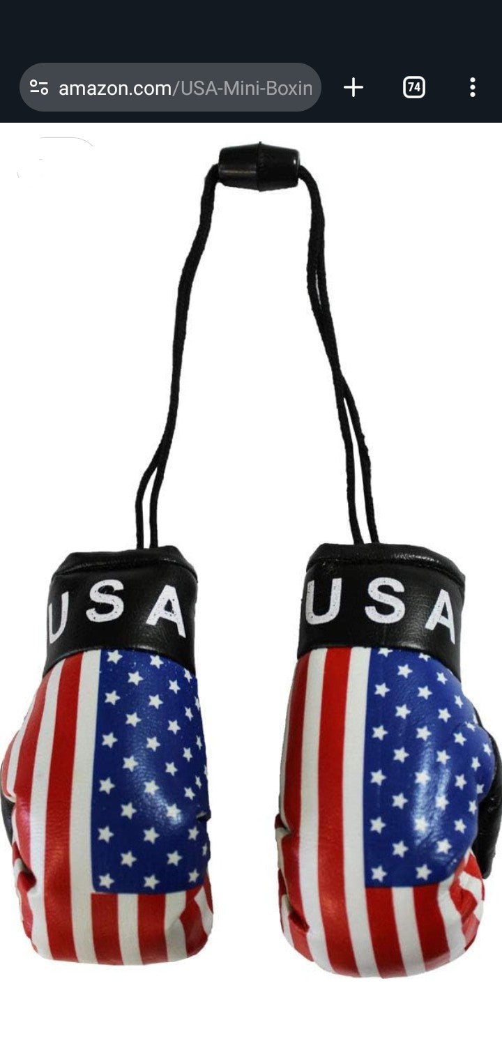 USA-flag-Mini-Boxing-Gloves-Car-Mirror-Penant-Rękawiczki-Bokserskie-Auto-Polish-Vibes-Gift-Gallery-Chicago