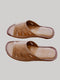 Women’s Leather Slippers. Light brown