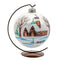 GLASS WINTER SCENE ORNAMENT - 180mm