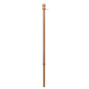 Wooden Flag Poles. 5 Feet 1" Diameter Wood Flagpoles For 2.5x4 Feet Flags