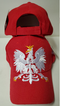 Embroidered Polish Eagle Hat - Red