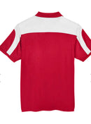 Red and White Men's Performance Polo