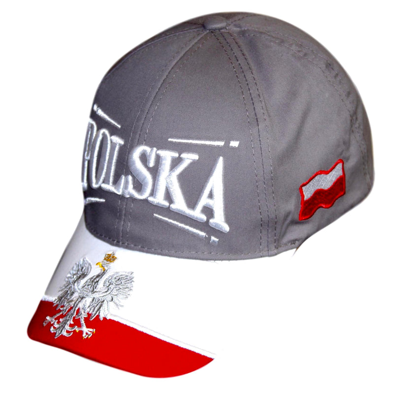 KIDS - Polish Grey  and White Embroidered Polska/Eagle/Flag/Hat