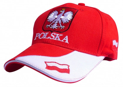 CZAPKA-Z-DASZKIEM-KIBIC-POLSKA-ORZEŁ- FLAGA-CZAPECZKA-BEJSBOLÓWKA-BEJSBOLOWKA-HAT-CAP-FAN-POLSKA-POLISH-VIBES-GIFT-GALLERY-CHICAGO