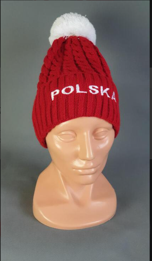 POLSKA -WINTER -HAT-POM-POM-CZAPKA-ZIMOWA-POLISH-VIBES-GIFT-GALLERY-CHICAGO