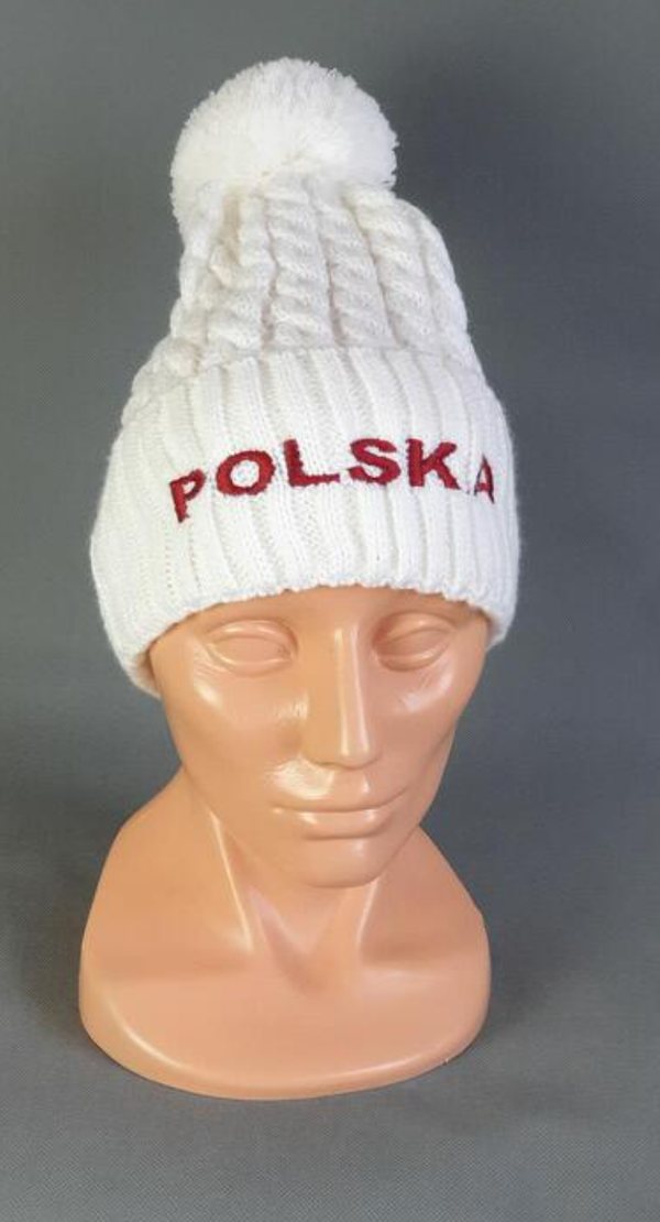 POLSKA -WINTER-HAT-POM-POM-CZAPKA-ZIMOWA-POLISH-VIBES-GIFT-GALLERY-CHICAGO