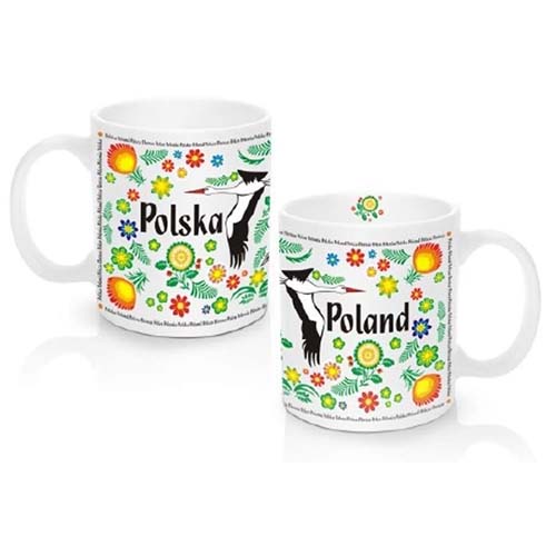 Polska-FOLK-FOLKLORE-FOLKLOR-BOCIANY-MUG-COFFEE-KUBEK-CUP-LUDOWY-WZOR-LOWICKI-POLISH-VIBES-GIFT GALLERY
