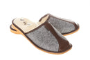 Men’s Felt of Wool / Leather Slippers .Sheep Wool.