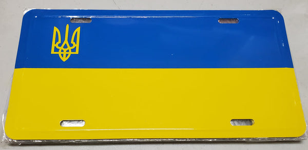 UKRAINE-TRIDENT-LICENSE-PLATE-UKRAINIAN-FLAG-UKRAINSKA-TABLICA-REJESTRACYJNA-FLAGA-POLISH-VIBES-GIFT-GALLERY-CHICAGO