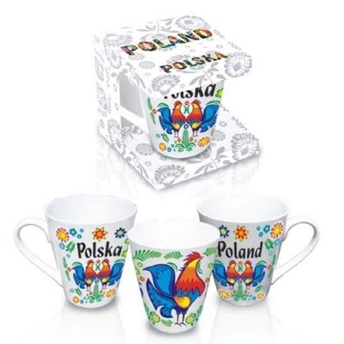 POLSKA KOGUTY Folk Coffee Mug