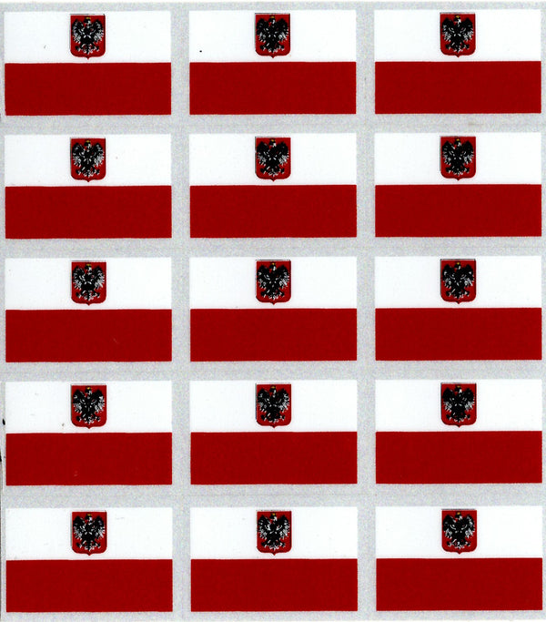 POLAND  FLAGS  Patriotic Sticker