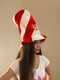 Polish White and Red Stripes Embroiderd Eagle Tall Hat