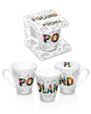 POLSKA-POLAND--KUBEK-CERAMIKA-SZKLO-LOWICKI-WZOR-MUG-LOWICKI-WZÓR-FOLK-COFFEE-CUP-POLISH-VIBES-GIFT-GALLERY