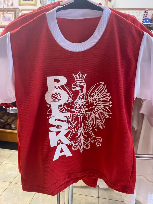 POLSKA / EAGLE Red and White Jersey - KIDS
