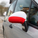 Polish Flag Themed Car Side Mirror Covers